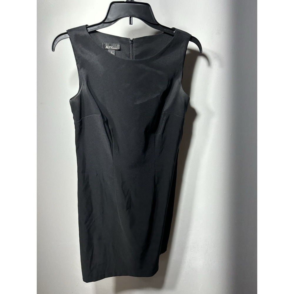 Alyx Sleeveless Sheath Dress Size 4 Black Career Business Formal Professional